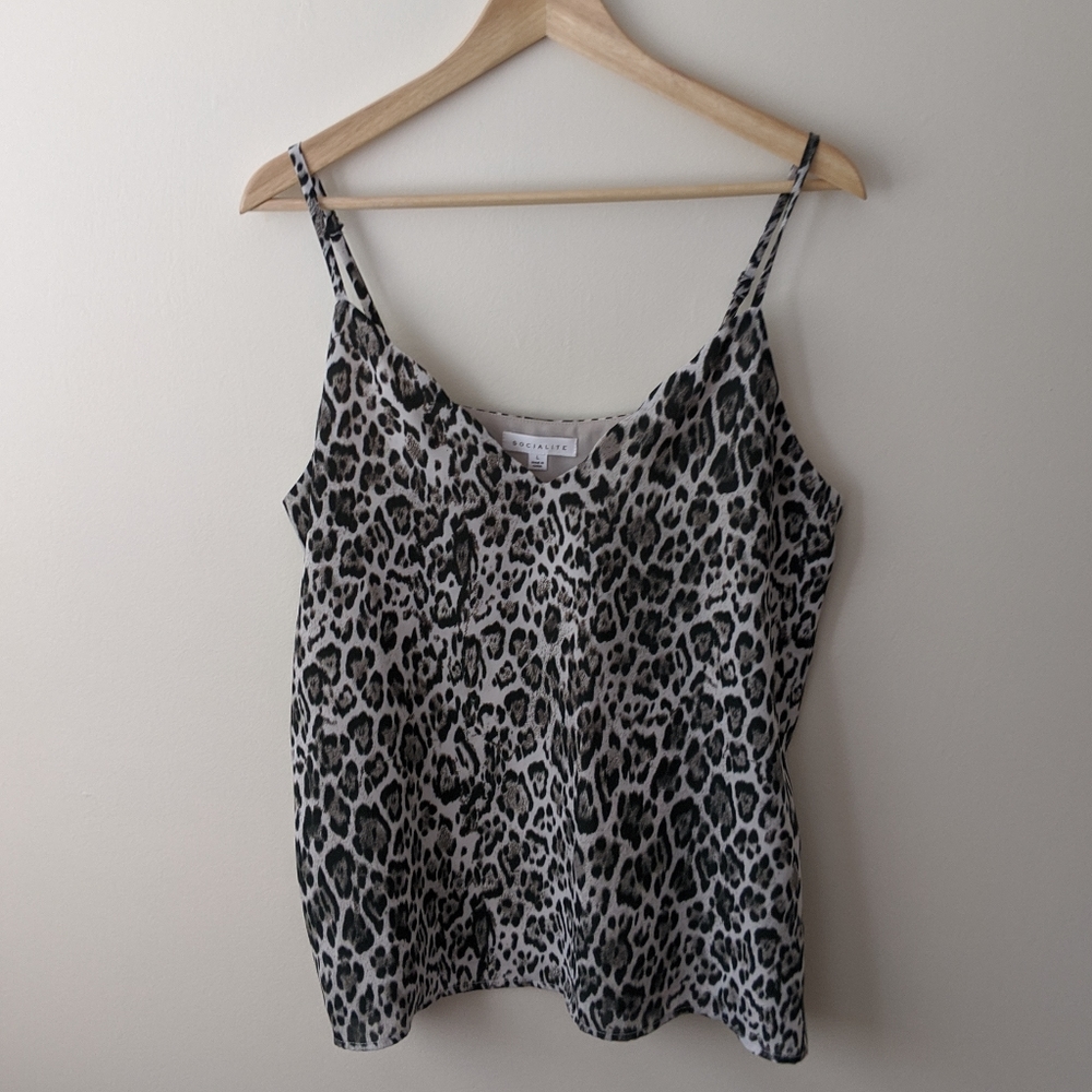 Black and White Animal Print Camisole